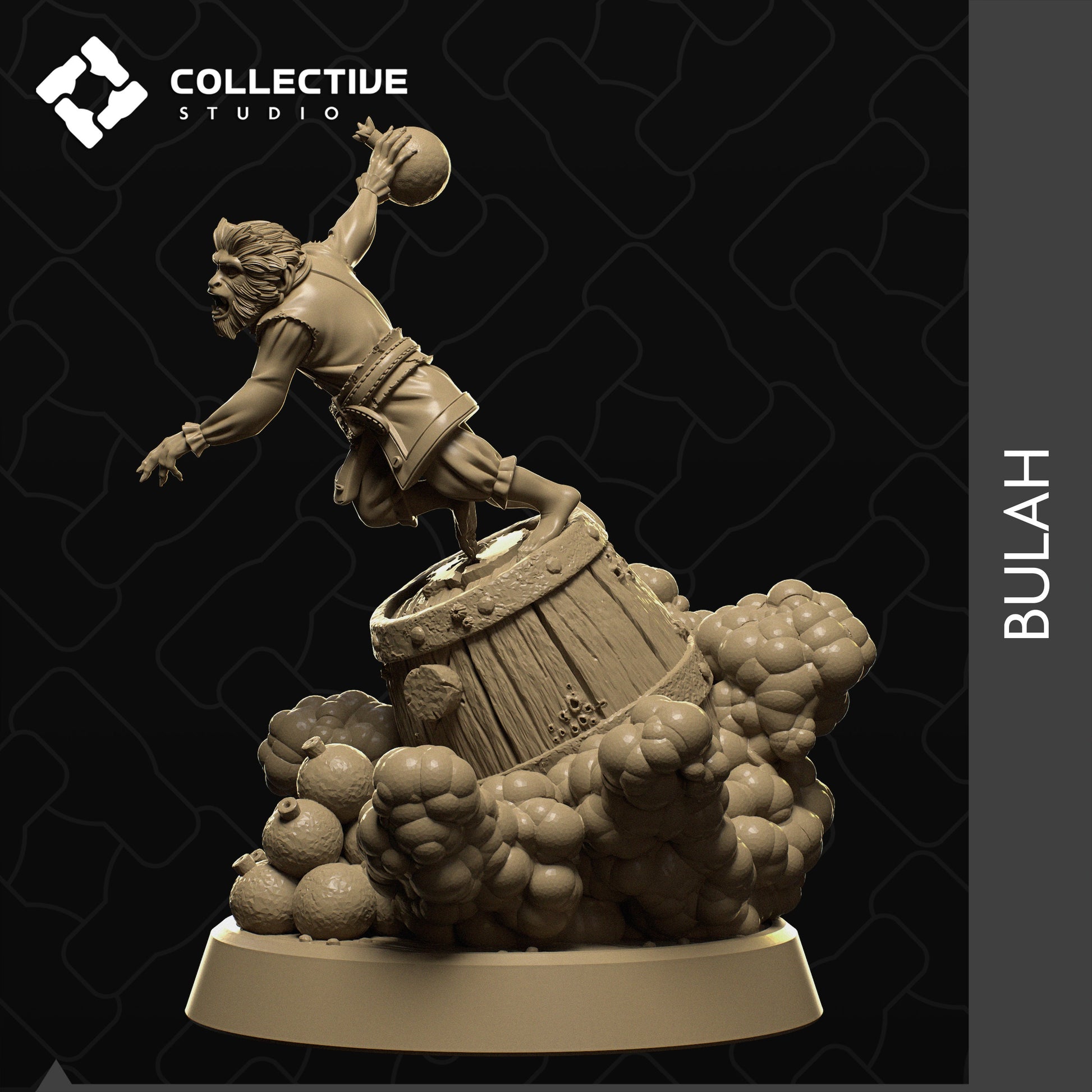 Bulah Monkey | Tabletop Gaming Mini or Display Figure | Collective Studio