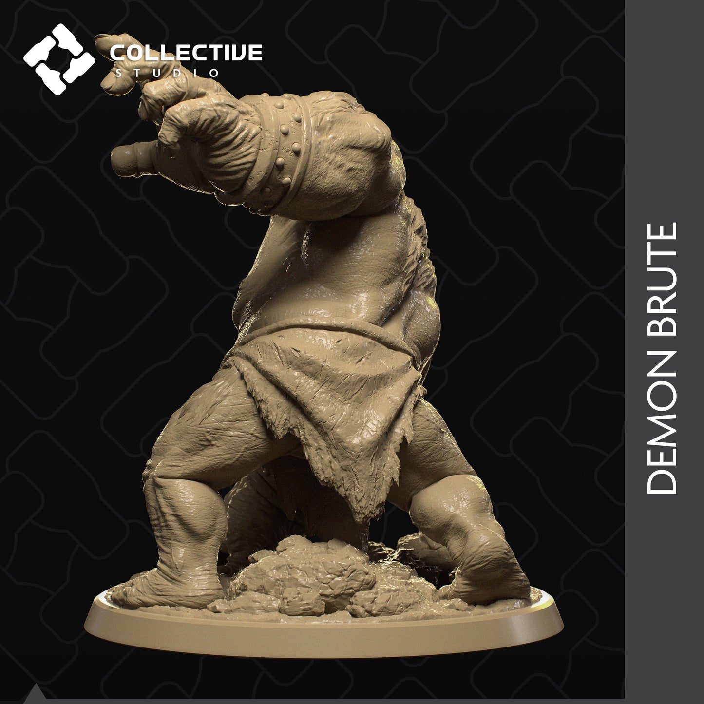 Demon Brute | Tabletop Gaming Mini or Display Figure | Collective Studio