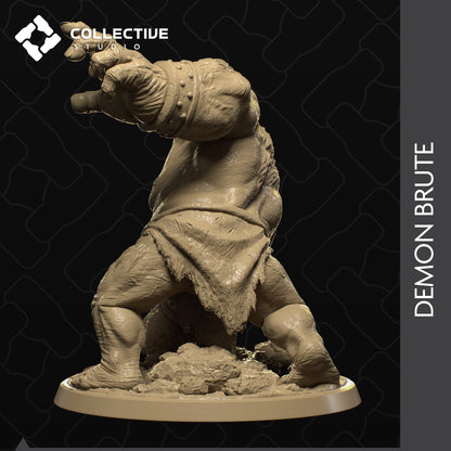 Demon Brute | Tabletop Gaming Mini or Display Figure | Collective Studio
