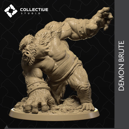 Demon Brute | Tabletop Gaming Mini or Display Figure | Collective Studio