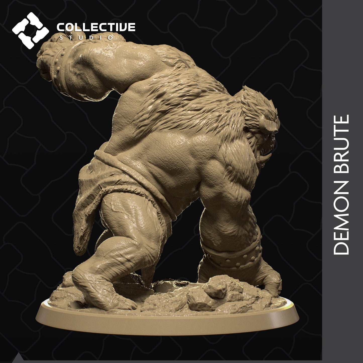 Demon Brute | Tabletop Gaming Mini or Display Figure | Collective Studio