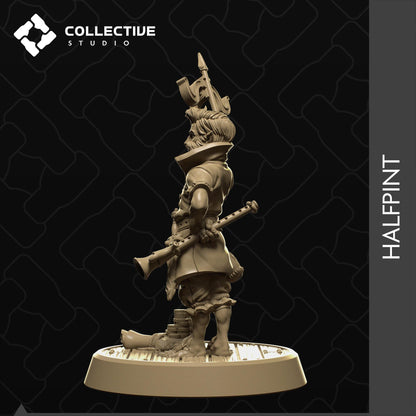 Half Pint Delloit, Halfling Pirate | Tabletop Gaming Mini or Display Figure | Collective Studio