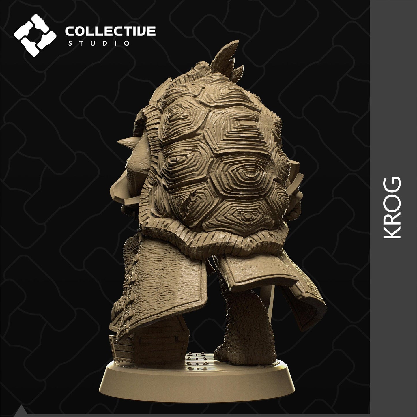 Krog, Tortle Pirate | Tabletop Gaming Mini or Display Figure | Collective Studio