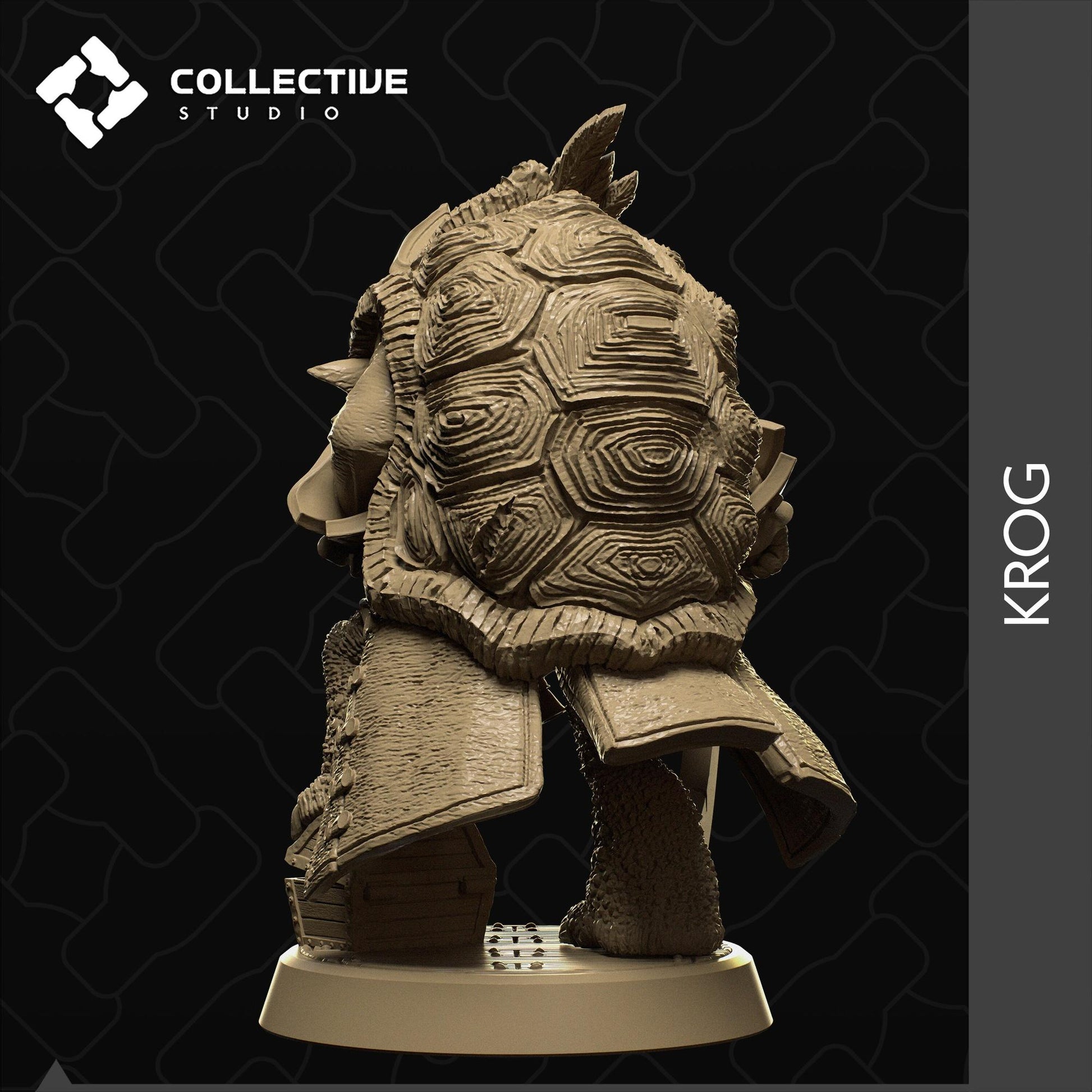 Krog, Tortle Pirate | Tabletop Gaming Mini or Display Figure | Collective Studio