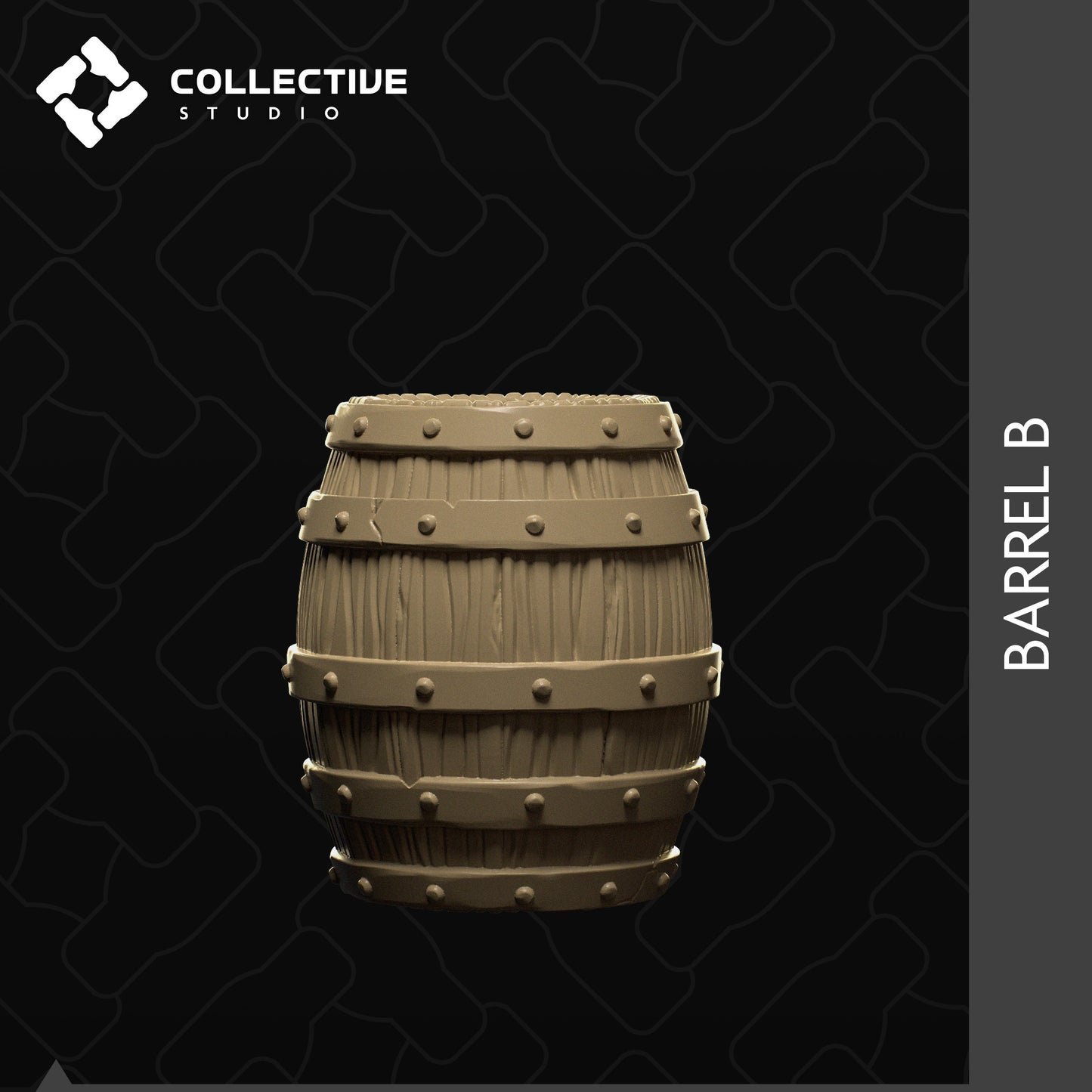 Barrel | D&D Scatter Miniature | Collective Studio