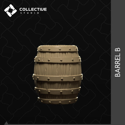 Barrel | D&D Scatter Miniature | Collective Studio