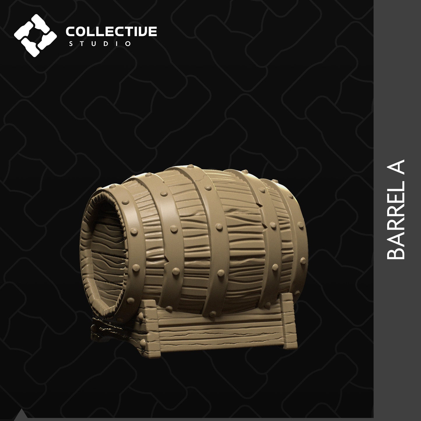 Barrel | D&D Scatter Miniature | Collective Studio