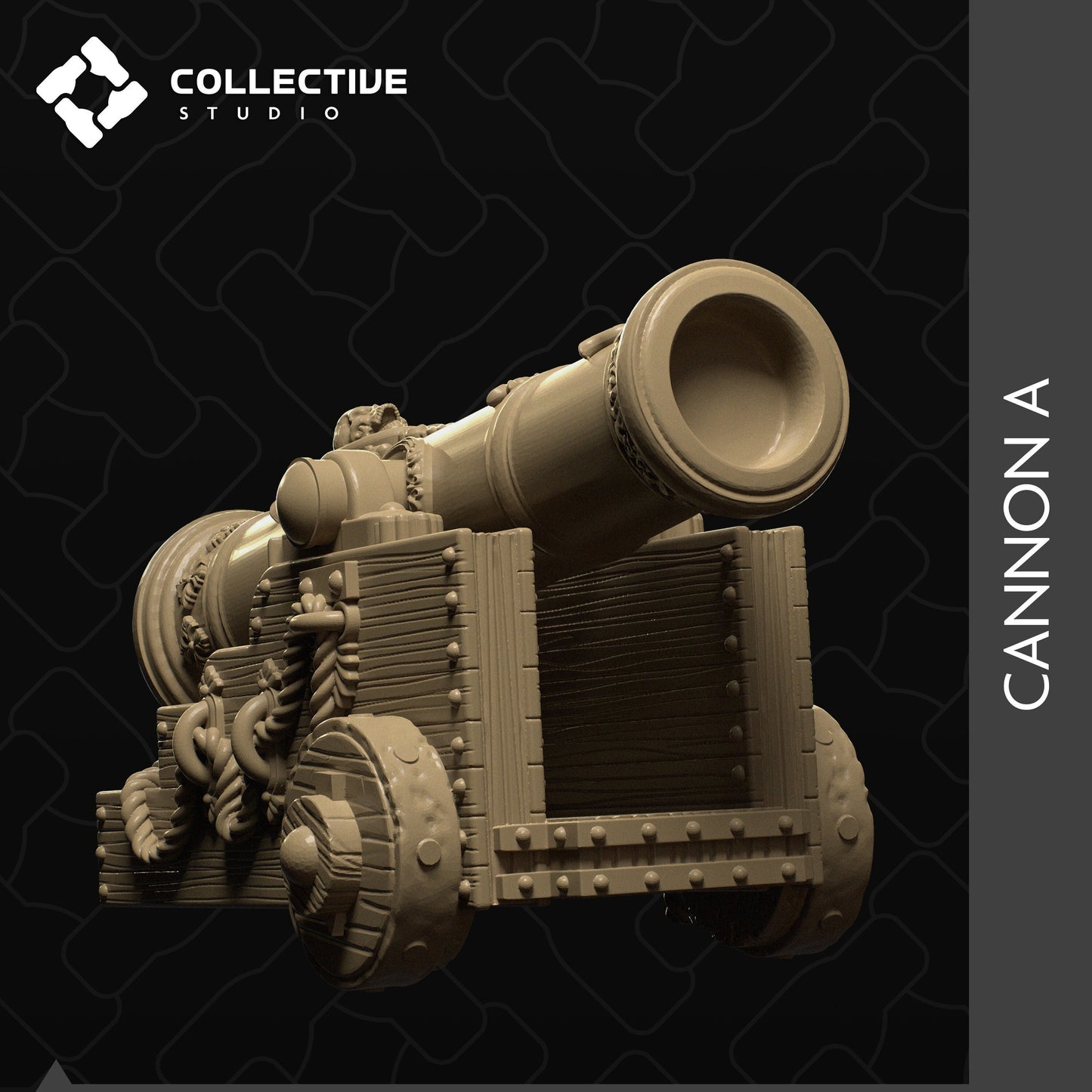 Cannon | D&D Scatter Miniature | Collective Studio