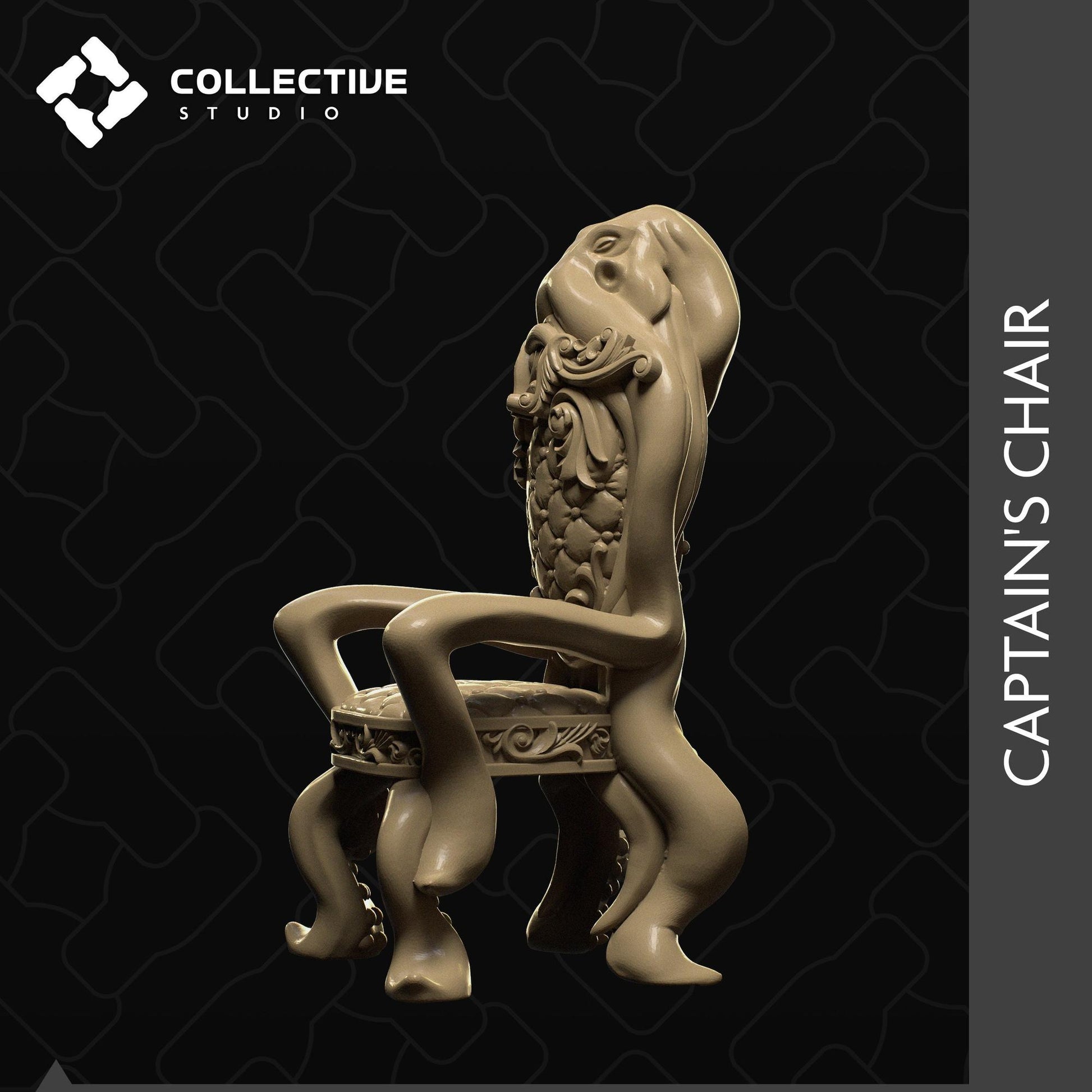 Captain Chair | D&D Scatter Miniature | Collective Studio
