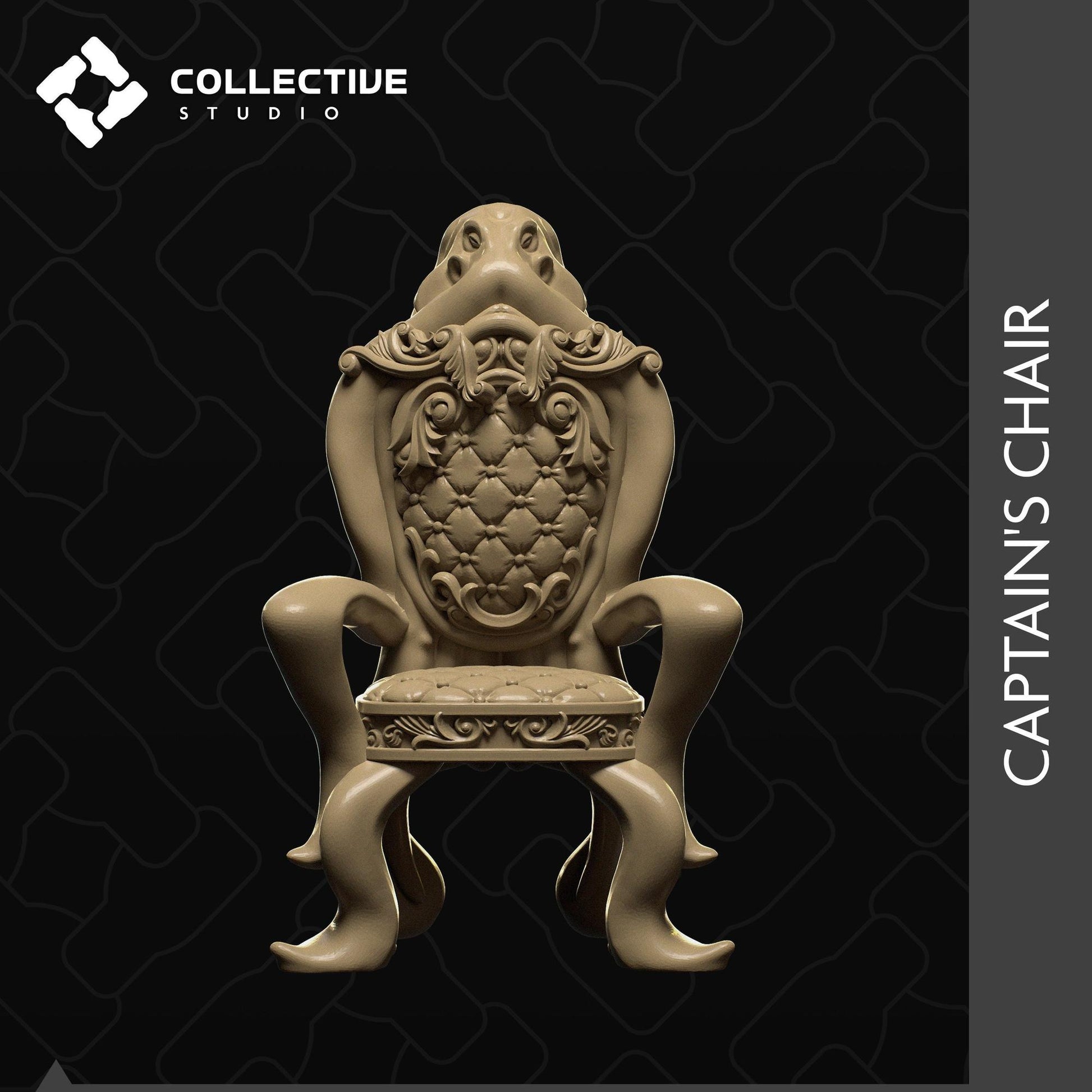 Captain Chair | D&D Scatter Miniature | Collective Studio