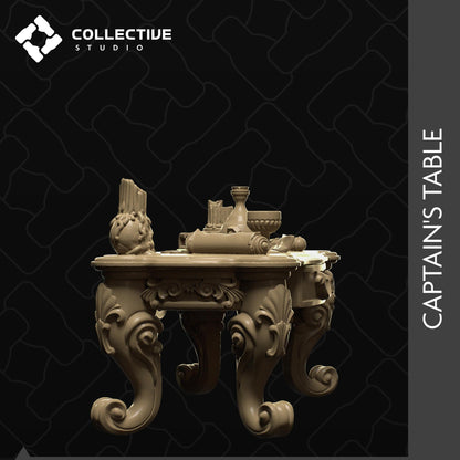 Captain Table | D&D Scatter Miniature | Collective Studio