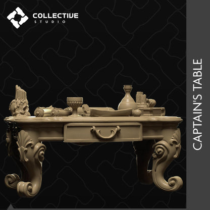 Captain Table | D&D Scatter Miniature | Collective Studio