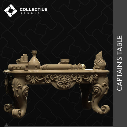 Captain Table | D&D Scatter Miniature | Collective Studio