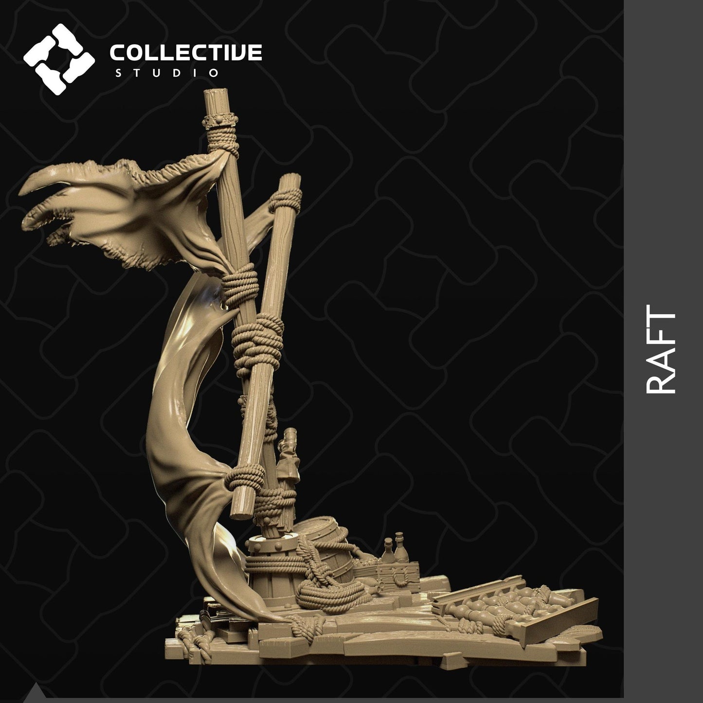 Raft | D&D Scatter Miniature | Collective Studio