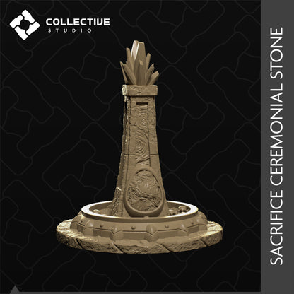 Sacrifice Ceremonial Stone | D&D Scatter Miniature | Collective Studio