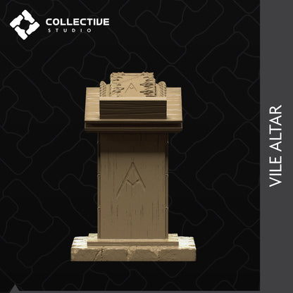 Vile Altar | D&D Scatter Miniature | Collective Studio