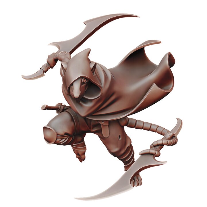 Ratfolk | TABLETOP SCALE | D&D TTRPG Miniature | Manuel Boria