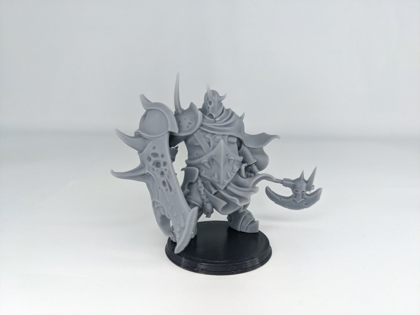 Blight Knight | TABLETOP SCALE | D&D TTRPG Miniature | Manuel Boria | Unpainted, Unplated Resin 8k