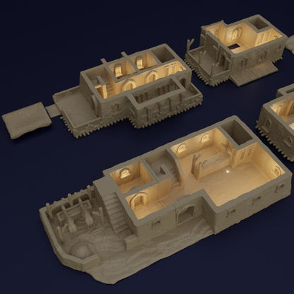 Desert Inn | D&D TTRPG Playable 3D Printed Building Terrain Scenery | MiniatureLand
