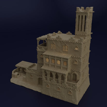 Desert Inn | D&D TTRPG Playable 3D Printed Building Terrain Scenery | MiniatureLand