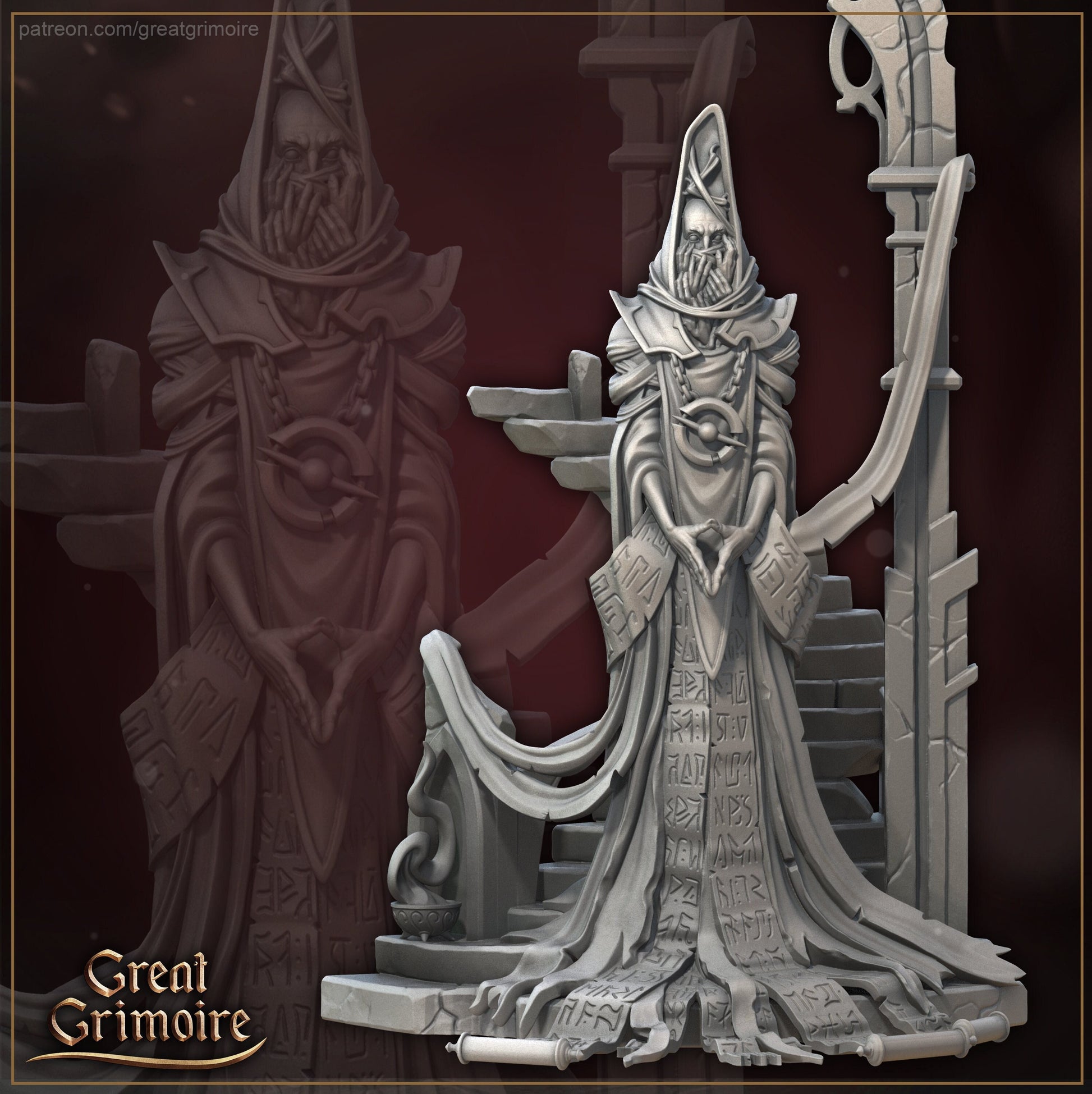 Eternal scribe | Lodge of the Dark Arts | Tabletop Gaming Miniature | Great Grimoire