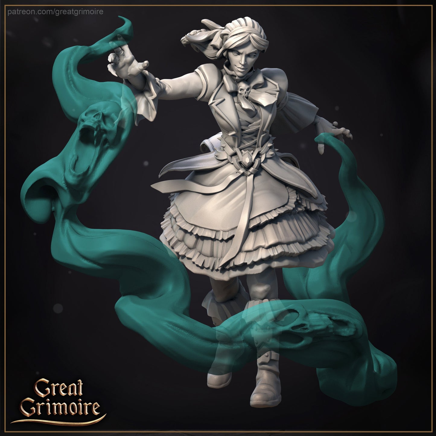 Necromancer Apprentice | Lodge of the Dark Arts | Tabletop Gaming Miniature | Great Grimoire