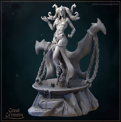 Scarlett, the Blood Witch | Lodge of the Dark Arts | Tabletop Gaming Miniature | Great Grimoire