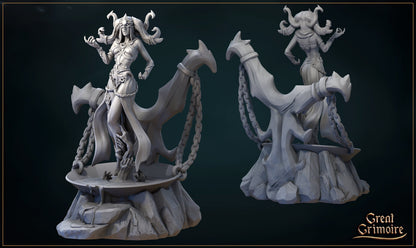Scarlett, the Blood Witch | Lodge of the Dark Arts | Tabletop Gaming Miniature | Great Grimoire