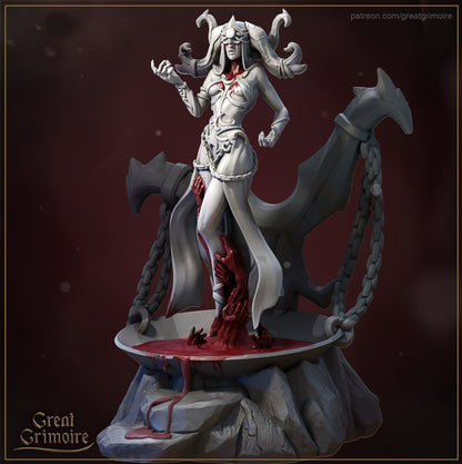 Scarlett, the Blood Witch | Lodge of the Dark Arts | Tabletop Gaming Miniature | Great Grimoire