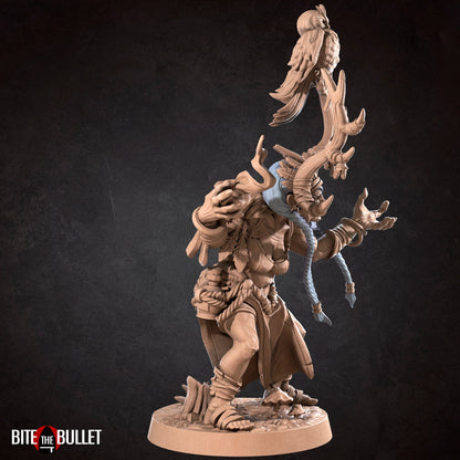 Amazon Elder, Agatha | D&D TTRPG Miniature | Bite the Bullet