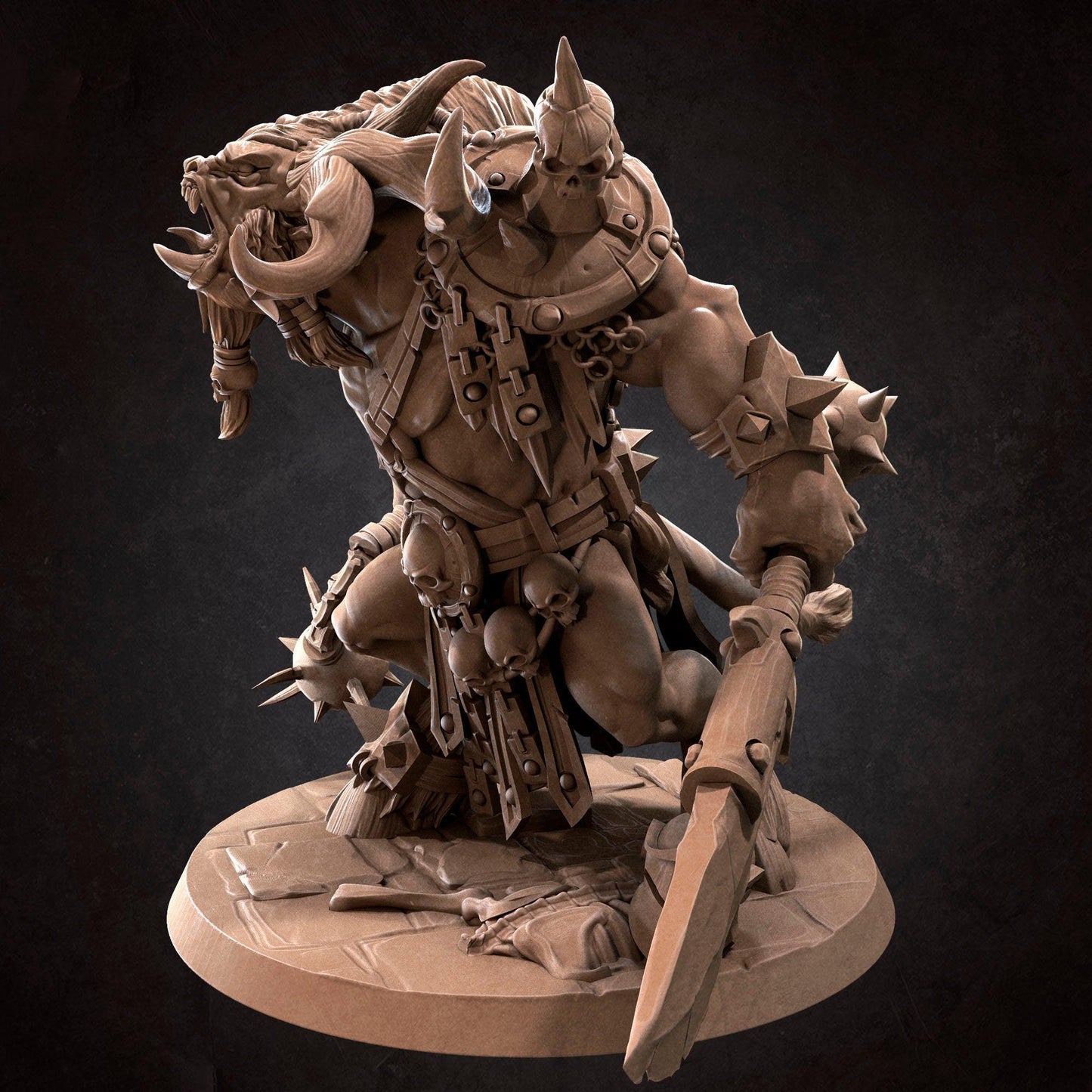 Barath, Minotaur | TABLETOP SCALE | D&D TTRPG Miniature | Bite the Bullet