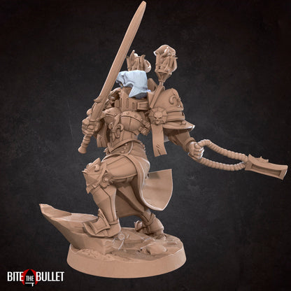 Battle Sisters Commander | D&D TTRPG Miniature | Bite the Bullet