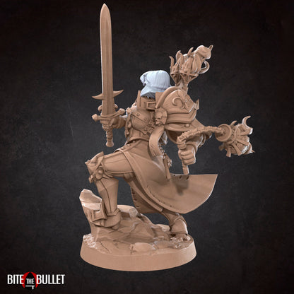 Battle Sisters Commander | D&D TTRPG Miniature | Bite the Bullet