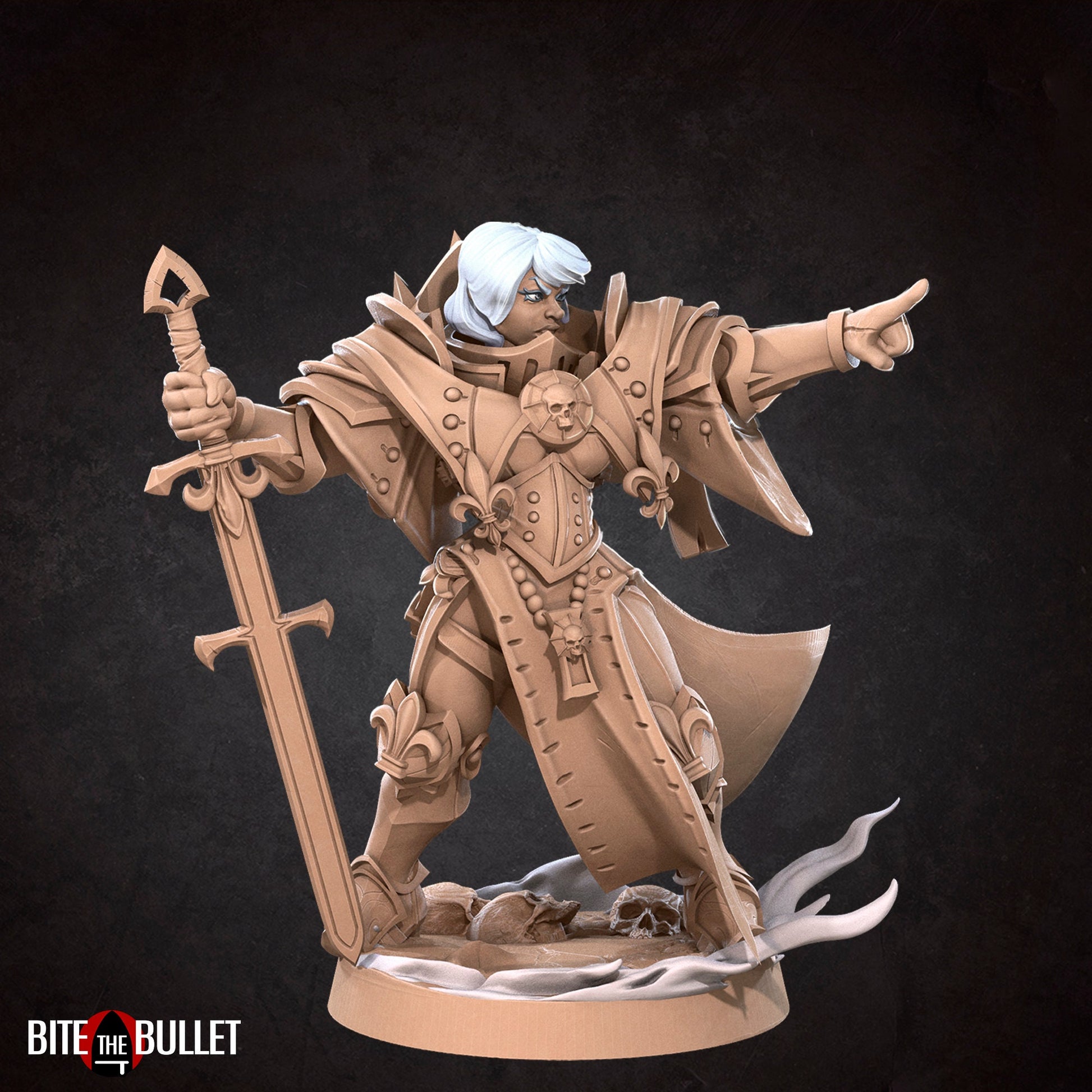 Battle Sisters Squad Leader | D&D TTRPG Miniature | Bite the Bullet