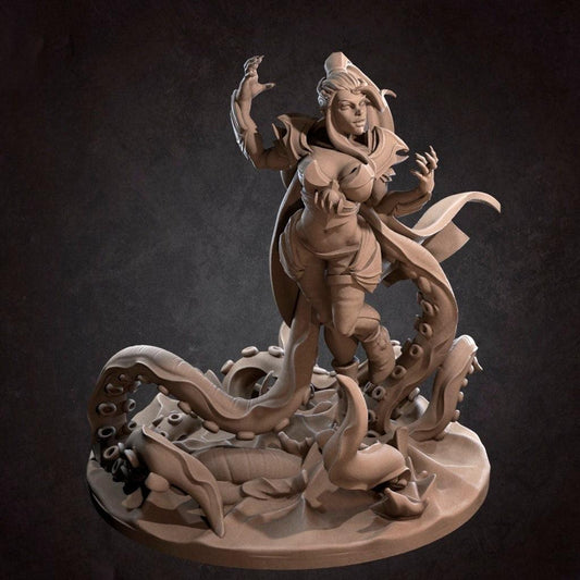 Ancient Cult Warrior Leader, Dolores | D&D TTRPG Miniature | Bite the Bullet