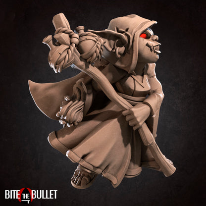 Goblin Wizard | TABLETOP SCALE | D&D TTRPG Miniature | Bite the Bullet