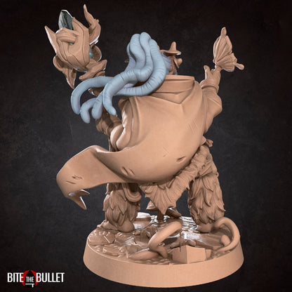 Halfling Druid | TABLETOP SCALE | D&D TTRPG Miniature | Bite the Bullet | Unpainted, Unplated Resin 8k