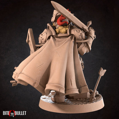 Halfling Paladin | TABLETOP SCALE | D&D TTRPG Miniature | Bite the Bullet | Unpainted, Unplated Resin 8k