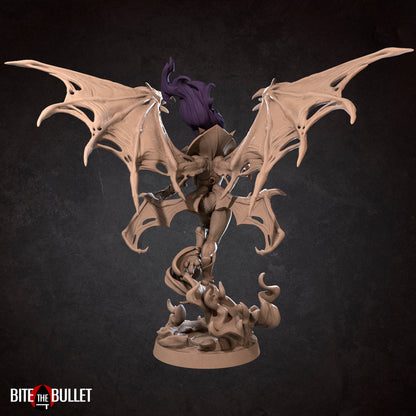 Jezebeth, Vampire Queen | TABLETOP SCALE | D&D TTRPG Miniature | Bite the Bullet | Unpainted, Unplated Resin 8k