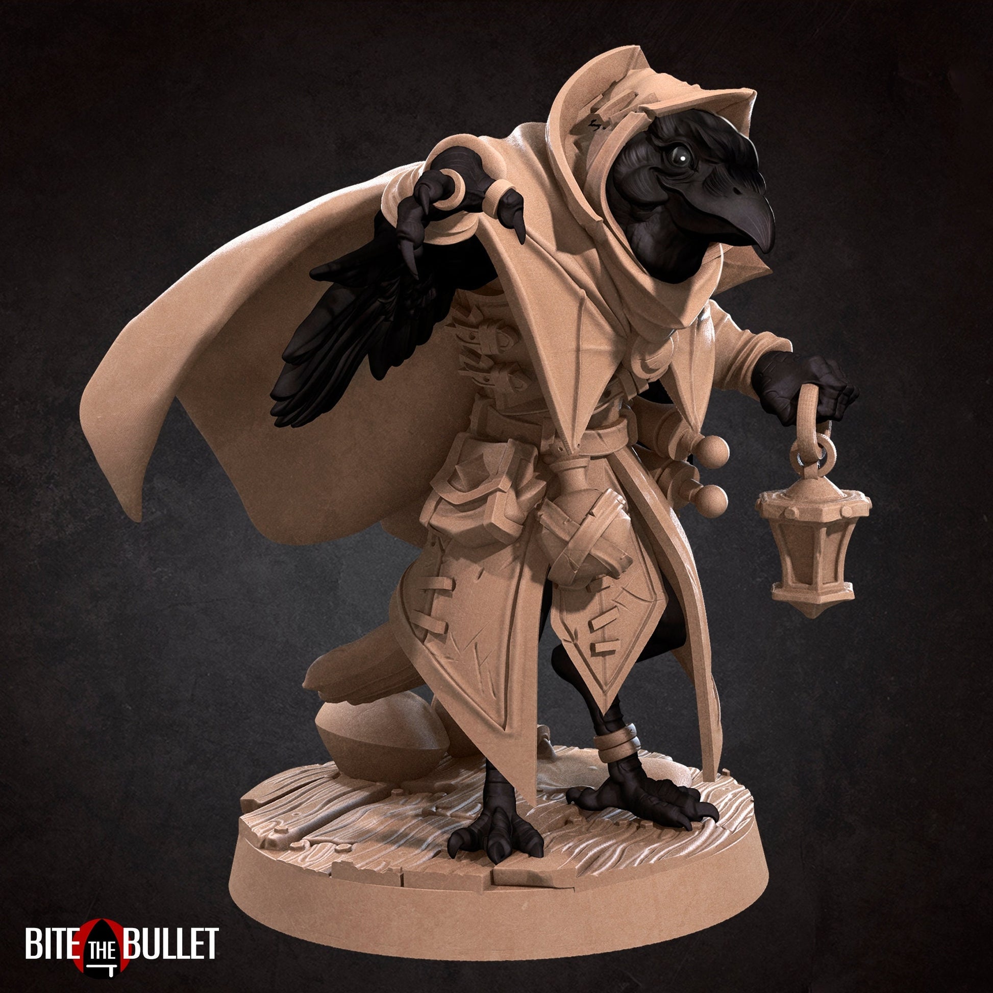 Kenku Sister Jen | TABLETOP SCALE | D&D TTRPG Miniature | Bite the Bullet | Unpainted, Unplated Resin 8k