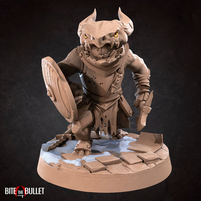 Kobold Warrior | TABLETOP SCALE | D&D TTRPG Miniature | Bite the Bullet