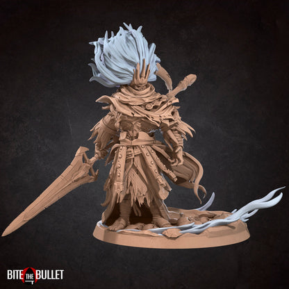 Bullet Dark Souls, Lord of the Storm | TABLETOP SCALE | D&D TTRPG Miniature | Bite the Bullet | Unpainted, Unplated Resin 8k