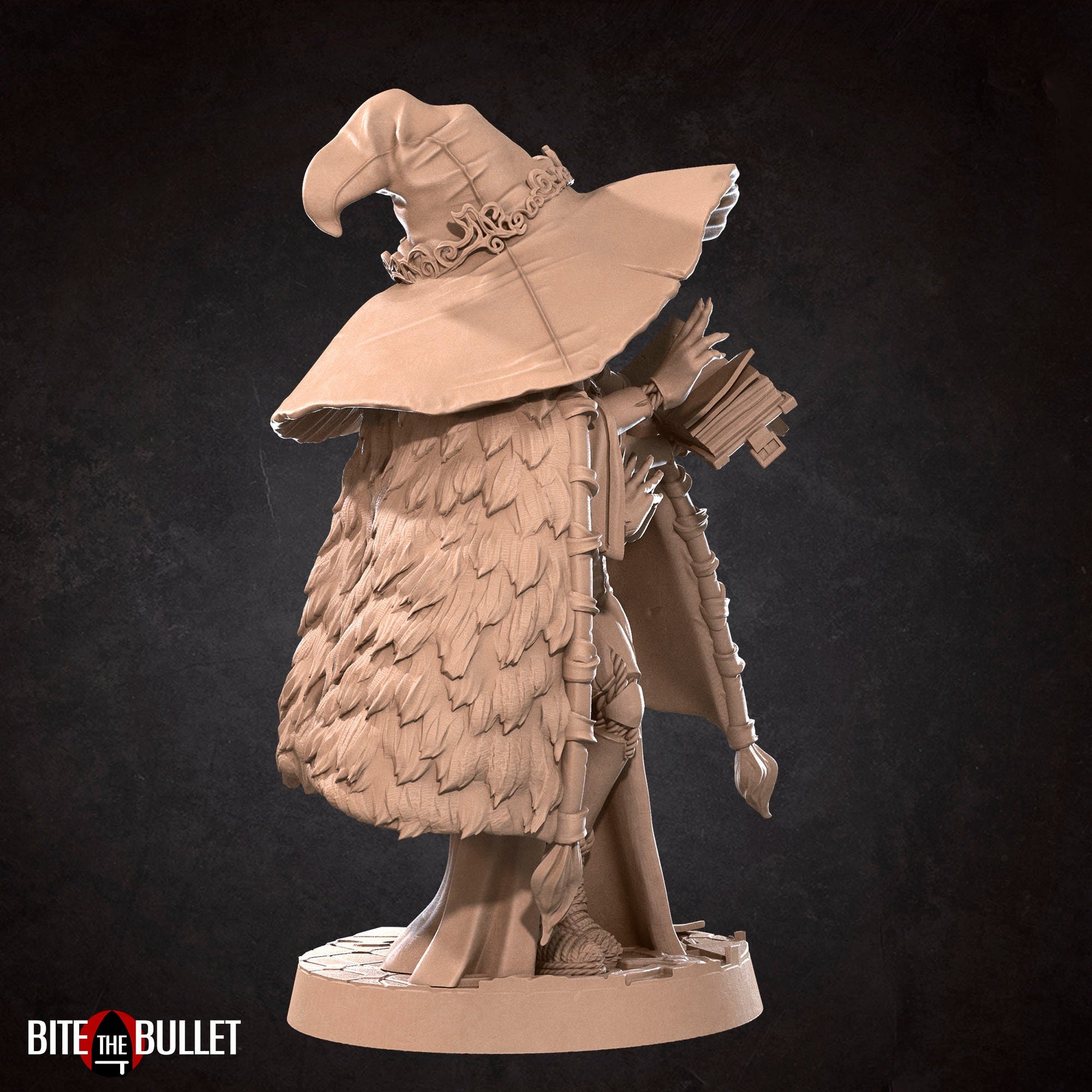 Magi, Blue Two-Faced Witch | TABLETOP SCALE | D&D TTRPG Miniature | Bite the Bullet | Unpainted, Unplated Resin 8k