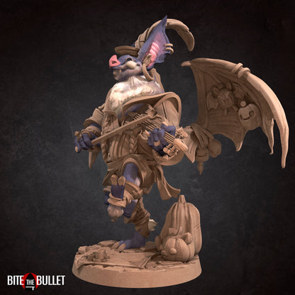 Marcia, Batfolk Puppeteer | TABLETOP SCALE | D&D TTRPG Miniature | Bite the Bullet | Unpainted, Unplated Resin 8k