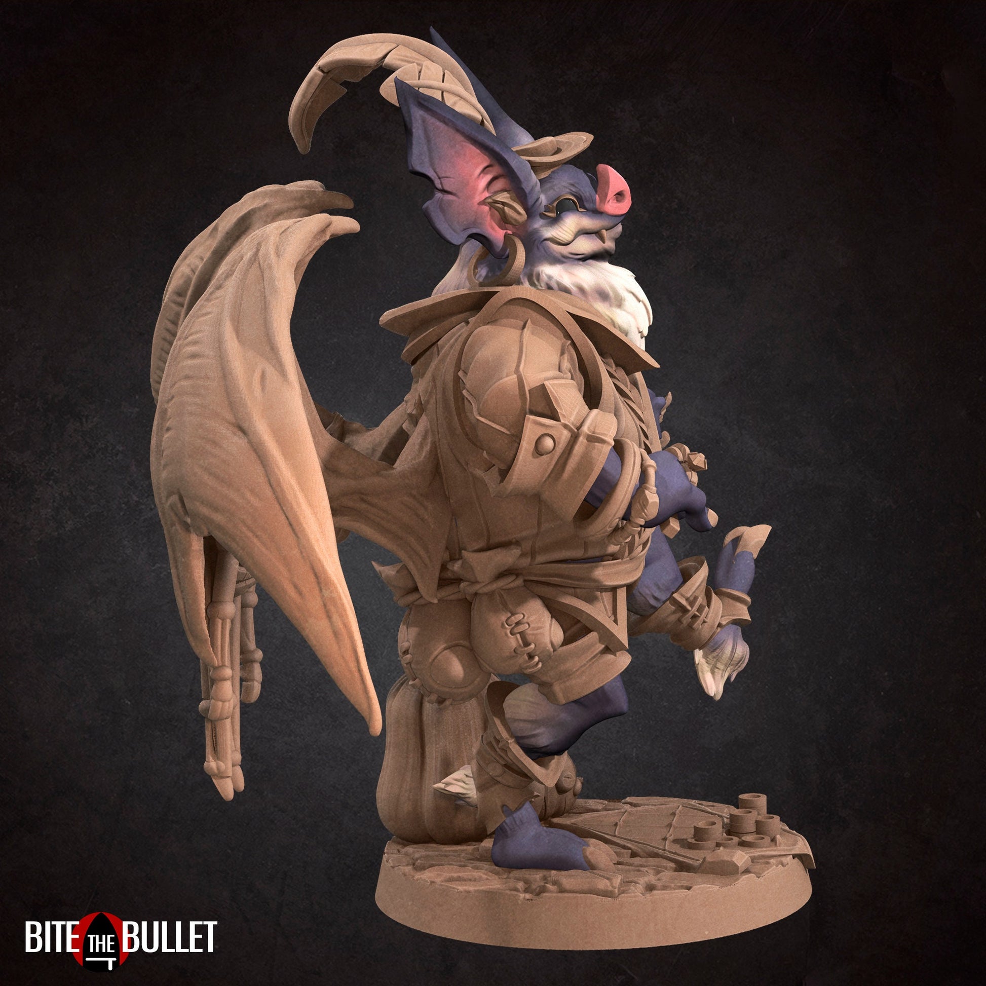 Marcia, Batfolk Puppeteer | TABLETOP SCALE | D&D TTRPG Miniature | Bite the Bullet | Unpainted, Unplated Resin 8k