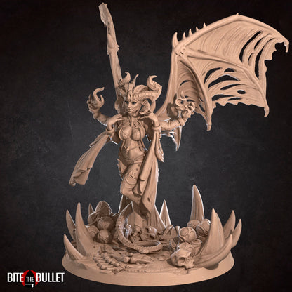 Marianne, Devil Fiend Female | TABLETOP SCALE | D&D TTRPG Miniature | Bite the Bullet