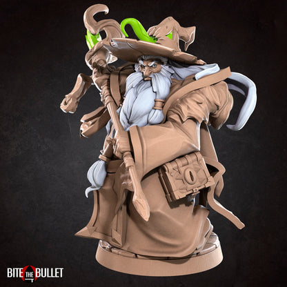 Myrmic, Wizard | TABLETOP SCALE | D&D TTRPG Miniature | Bite the Bullet | Unpainted, Unplated Resin 8k