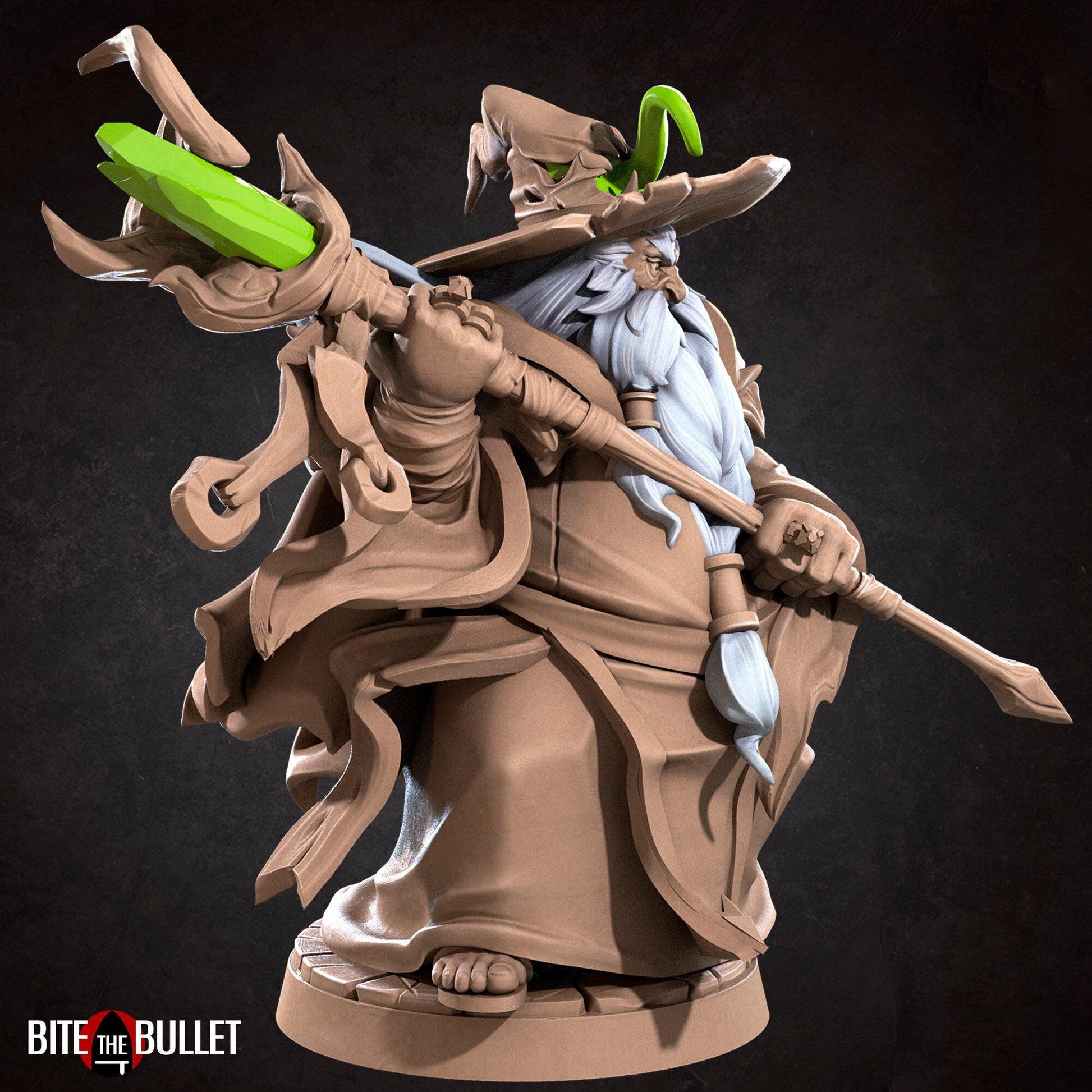 Myrmic, Wizard | TABLETOP SCALE | D&D TTRPG Miniature | Bite the Bullet | Unpainted, Unplated Resin 8k