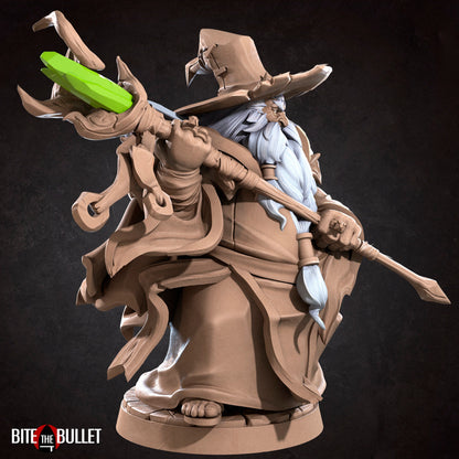 Myrmic, Wizard | TABLETOP SCALE | D&D TTRPG Miniature | Bite the Bullet | Unpainted, Unplated Resin 8k