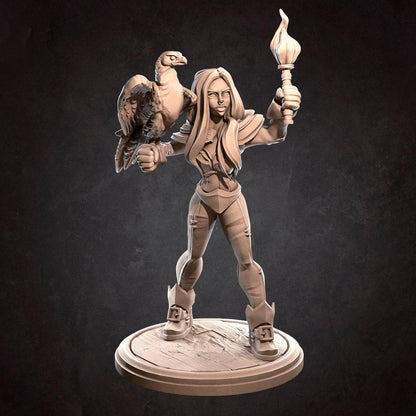 Pirate Explorer, Dora | TABLETOP SCALE | D&D TTRPG Miniature | Bite the Bullet | Unpainted, Unplated Resin 8k
